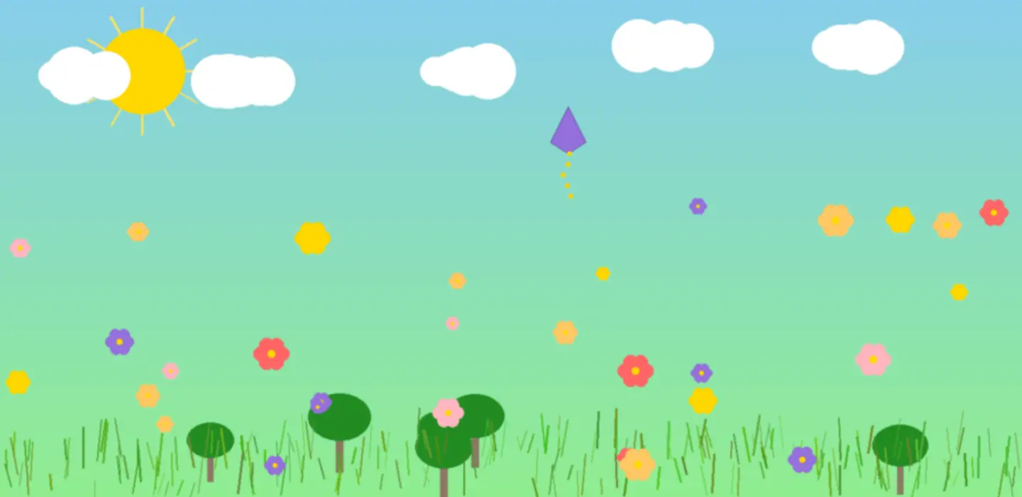 草地风筝飞扬的午后 - 17c.com