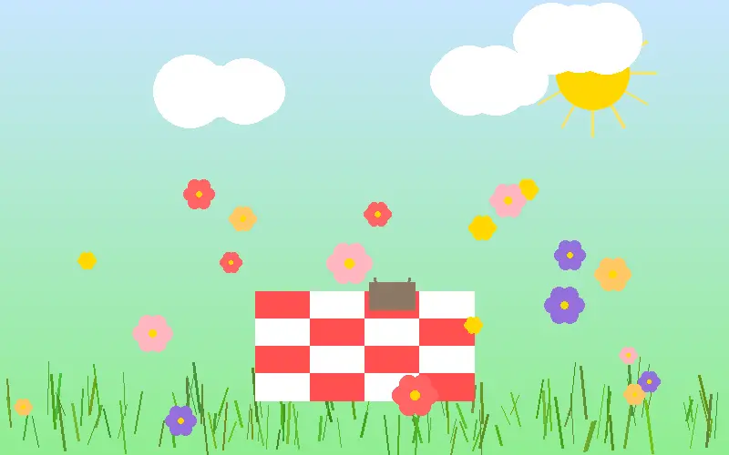 莫奈花园风格野餐布置 - 17c.com